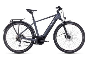 VTC ÉLECTRIQUE CUBE TOURING HYBRID ONE 500 SHIMANO ALIVIO 9V 500 WH 700 MM GRIS 2023