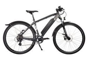 VTC ÉLECTRIQUE BICYKLET JOSEPH SHIMANO ALTUS 7V 417 WH 700 MM NOIR GRIS
