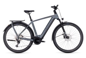 VÉLO DE VILLE ÉLECTRIQUE CUBE KATHMANDU HYBRID PRO 625 SHIMANO DEORE 11V 625 WH 700 MM GRIS FLASH 2023