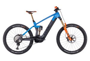 VTT ÉLECTRIQUE TOUT-SUSPENDU CUBE STEREO HYBRID 160 HPC ACTIONTEAM 750 27.5 SHIMANO XT 12V 750 WH 27.5'' BLEU GRIS ACTIONTEAM 2023