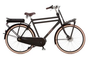 VÉLO ÉLECTRIQUE HOLLANDAIS E-U4 FERMÉ NOIR MAT VÉLO ÉLECTRIQUE HOLLANDAIS E-U4 FERMÉ NOIR MAT