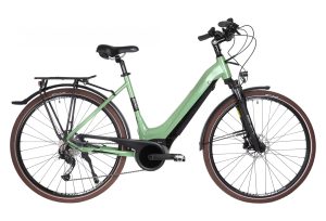 VÉLO DE VILLE ÉLECTRIQUE BICYKLET VICTOIRE SHIMANO ALIVIO 9V 400 WH 700 MM VERT WOOD