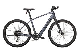 VÉLO DE FITNESS ÉLECTRIQUE TREK DUAL SPORT+ 2 SHIMANO ALTUS 9V 250 WH 650 MM GRIS 2023
