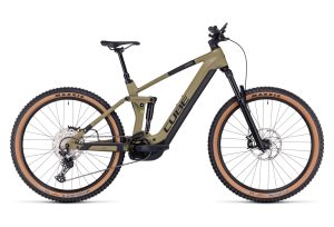 VTT Électrique Tout-Suspendu Cube Stereo Hybrid 160 HPC Race 625 27.5 Shimano Deore 12V 625 Wh 27.5'' Vert Olive 2023