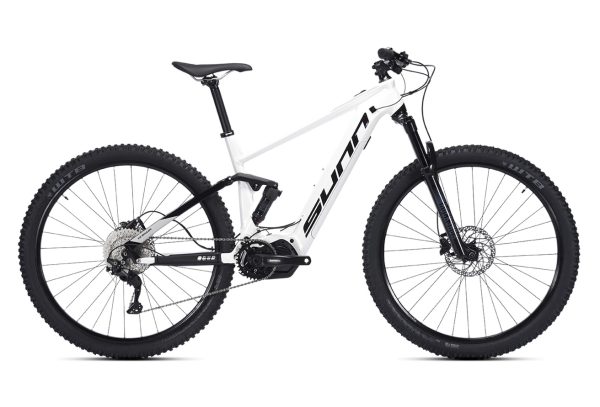 VTT Électrique Tout-Suspendu Sunn Gordon S2 Shimano Deore 10V 29'' 500 Wh Blanc