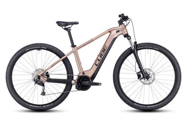 VTT Électrique Semi-Rigide Cube Reaction Hybrid Performance 625 Shimano Alivio 9V 625 Wh 29'' Marron Metallic 2023