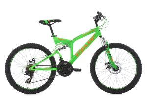 VTT Tout-Suspendu KS Cycling Xtraxx 24'' Shimano Tourney 7V Vert Orange