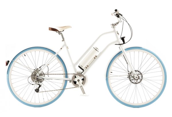 Vélo de Ville Electrique e-LiFE Confort 330Wh MicroShift 10V Blanc Métallisé