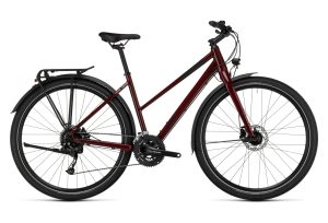 Vélo de Voyage Cube Travel Trapeze Shimano Alivio/Altus 9V 700 mm Rouge Mirror 2023