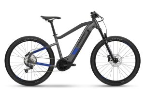 VTT Electrique Semi-Rigide Haibike HardSeven 7 27.5'' 630Wh Shimano Deore 12V Gris Anthracite / Bleu 2022