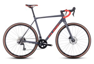 Vélo de Cyclocross Cube Cross Race Pro Shimano 105/GRX 11V 700 mm Gris Rouge 2023