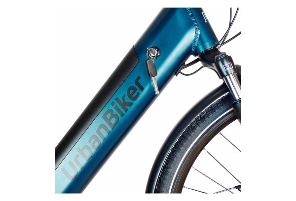 Urbanbiker Sidney PLUS 23 bleu Roues 28 540WH(36v 15Ah) – Image 4