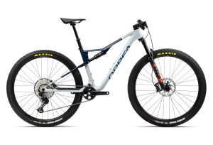VTT Tout-Suspendu Orbea Oiz M30 Shimano Deore/SLX 12V 29'' Gris Silver Bleu Carbon View 2023