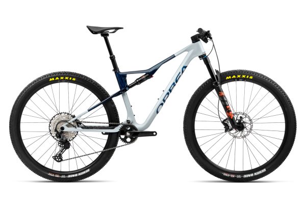 VTT Tout-Suspendu Orbea Oiz M30 Shimano Deore/SLX 12V 29'' Gris Silver Bleu Carbon View 2023