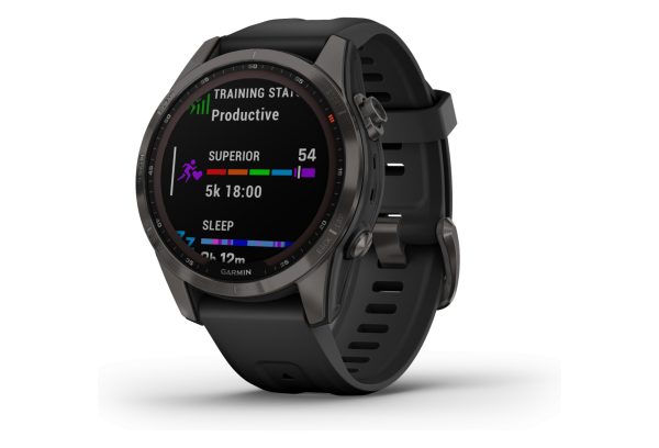 Garmin Fenix 7S Sapphire Solar Titane Carbon Gris – Image 2