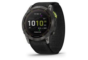 Montre GPS Garmin Enduro 2 Titane Carbon Gray DLC avec UltraFit en Nylon Noir