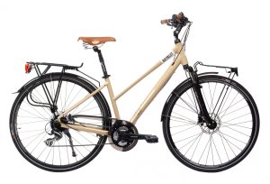 Vélo de Ville Femme Bicyklet Colette Shimano Acera/Altus 8V 700 mm Ivoire Brillant
