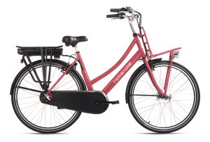 Vélo électrique femme 28 Hollandia Carry On rouge