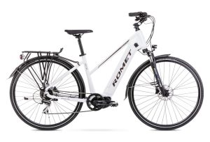 Vélo Trekking Electrique 28 Femme - ROMET - Ert 201 - BLANC