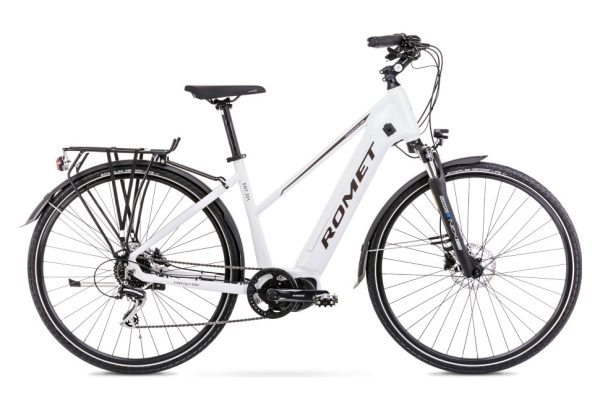 Vélo Trekking Electrique 28 Femme - ROMET - Ert 201 - BLANC