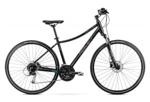 Vélo VTC 28 Femme - ROMET - Orkan 5 - BLEU/NOIR