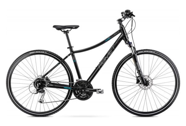 Vélo VTC 28 Femme - ROMET - Orkan 5 - BLEU/NOIR