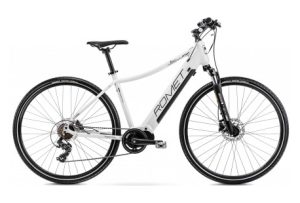 Vélo VTC Electrique 28 Femme - ROMET - Orkan Moteur Central 1 - NOIR/BLANC