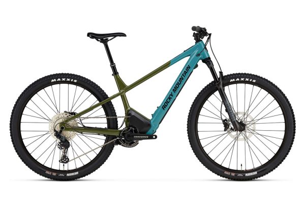 VTT Électrique Semi-Rigide Rocky Mountain Fusion Powerplay 30 Shimano Deore SLX 12V 480Wh 29'' Vert Bleu 2023