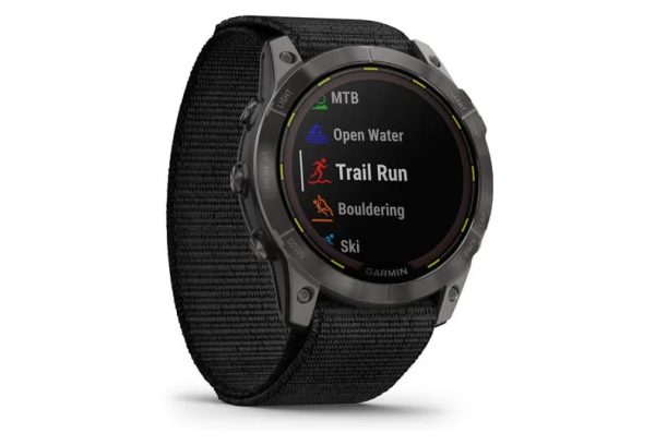 Montre GPS Garmin Enduro 2 Titane Carbon Gray DLC avec UltraFit en Nylon Noir – Image 4