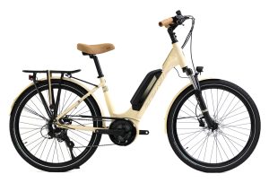 Vélo de Ville Électrique Granville E-Urban 30 Unisex Shimano Tourney/Altus 7V 500 Wh 700 mm Beige Ivory 2023