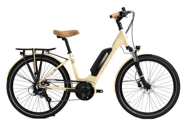 Vélo de Ville Électrique Granville E-Urban 30 Unisex Shimano Tourney/Altus 7V 500 Wh 700 mm Beige Ivory 2023