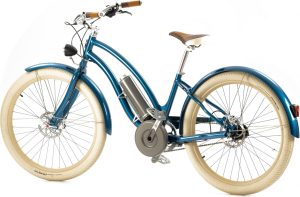 Vélo Cruiser Electrique e-Hermitage Confort 330Wh Shimano Nexus 3i Bleu Métallisé