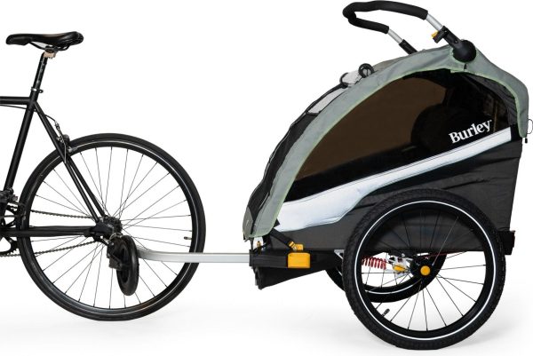Remorque Enfant Burley D'Lite X Biplace Vert – Image 5